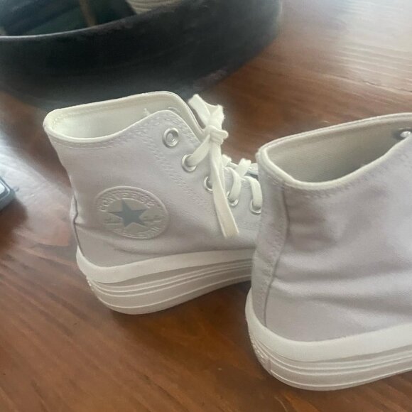 Converse Chuck Taylor All Star High Top Sneakers – White – Size 8.5 - Picture 5 of 6